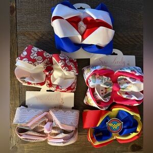 Set of 5 Sew Lovely Large Hair Bows